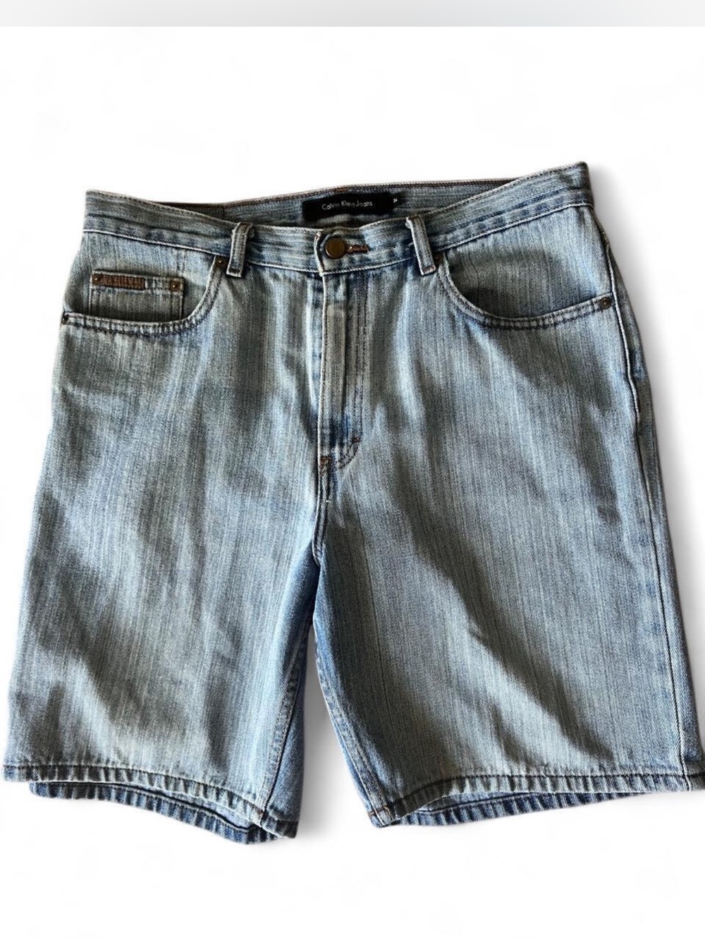 Calvin Klein Jeans Light Blue Denim Women's Shorts